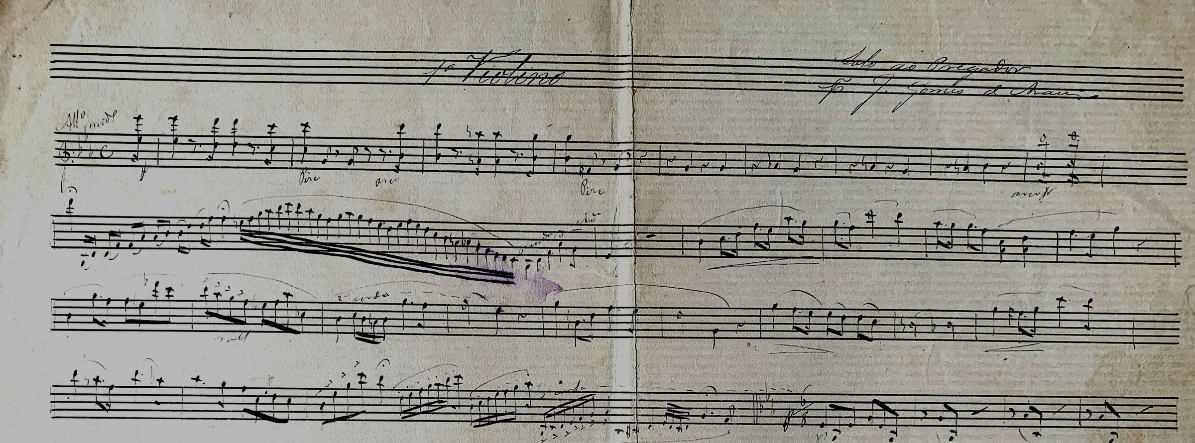 1. Violino do Solo ao Pregador - Ave Maria - de João Gomes de Araújo. Acervo A.A.Bispo